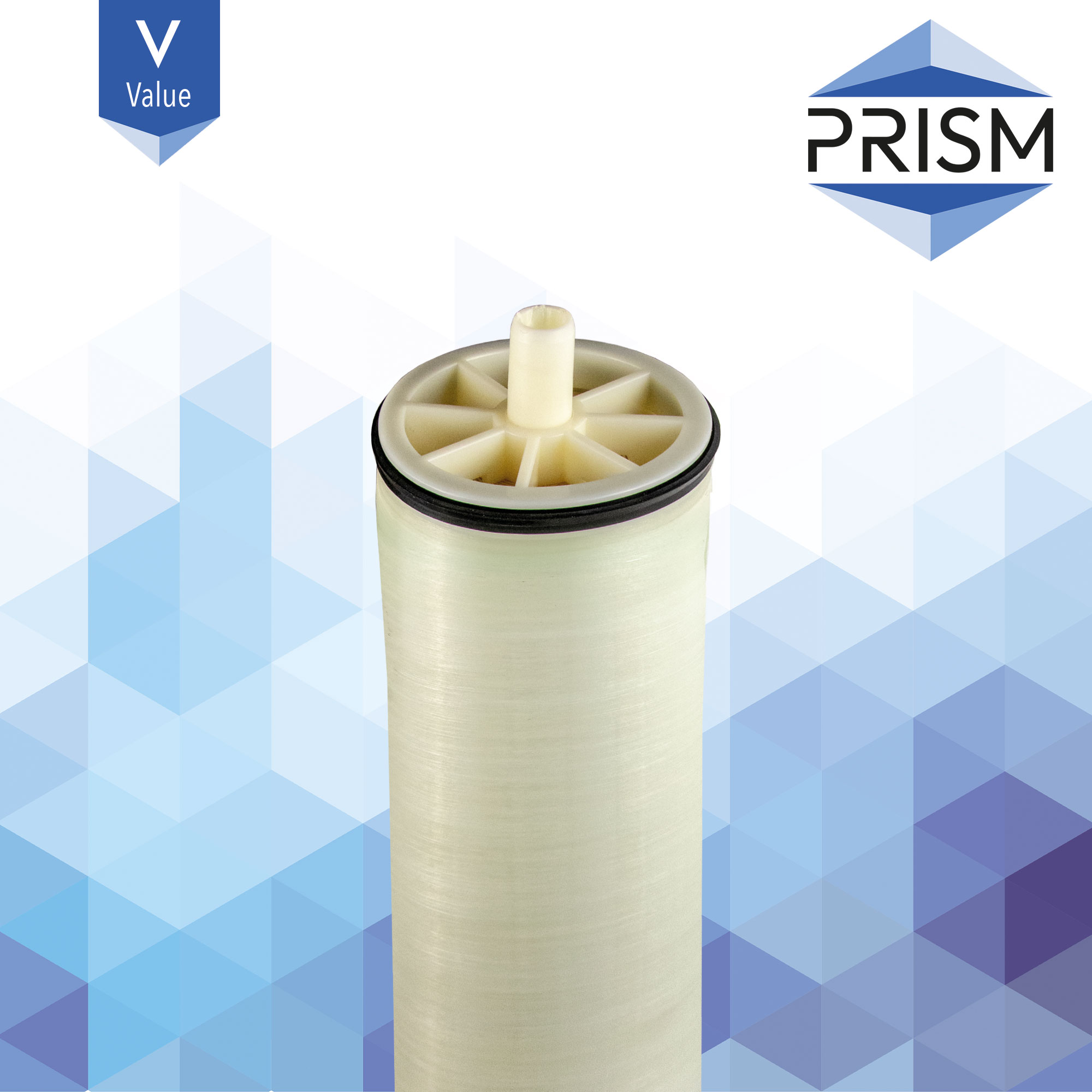 ROM-4x21-1100-V    PRISM VALUE RANGE :  High Flow Low Energy Membrane 4 x 21