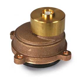 Fleck 29120 - Meter Cover Assembly Brass Extended with Impeller