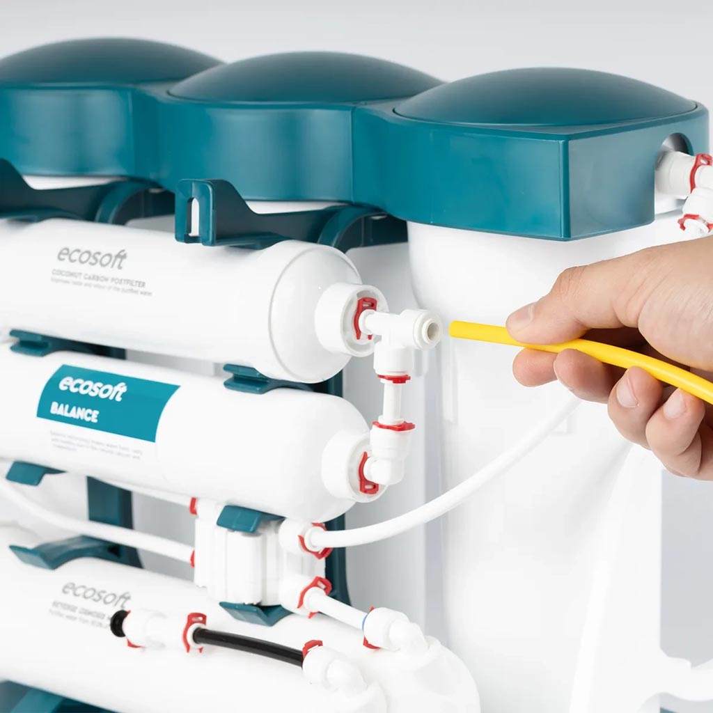Ecosoft PURE Balance RO System compact under-sink water purifier with advanced filtration and mineral enhancement