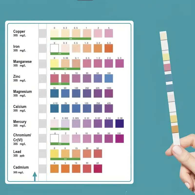 10 in 1 Heavy Metal Test Strips (100 Test Strips) | GAPS Water