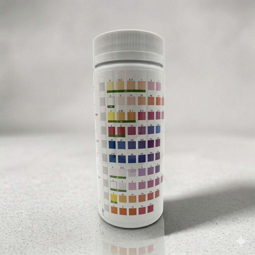 10-in-1 heavy metal test strips package for drinking and pool water safety testing