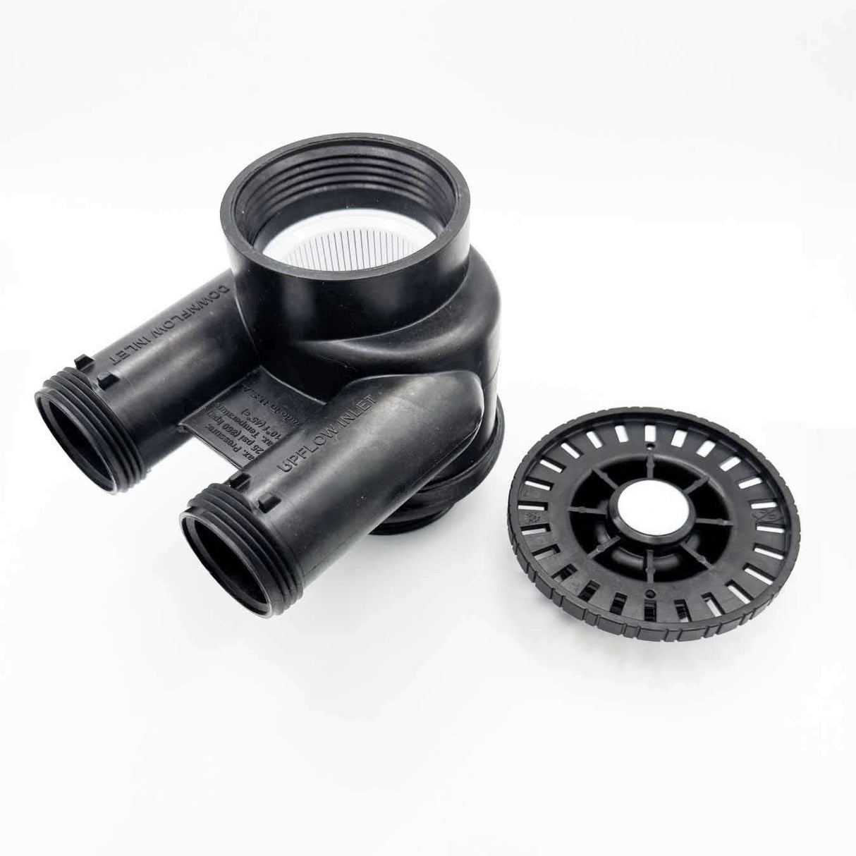Clack 1190FP in/out head with refill port, screen, and utility wrench for water filtration systems