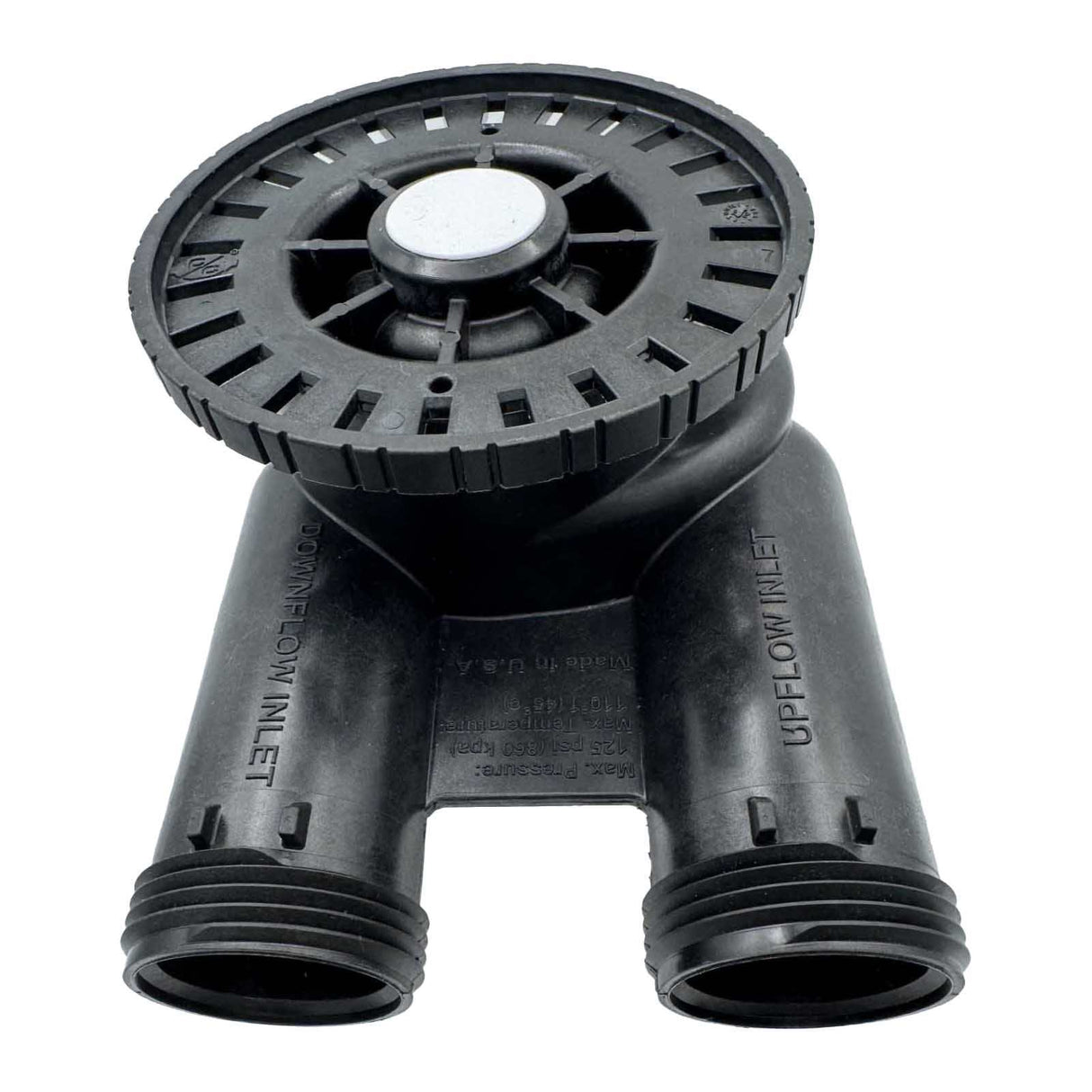Clack 1190FP in/out head with refill port and screen for water filtration systems