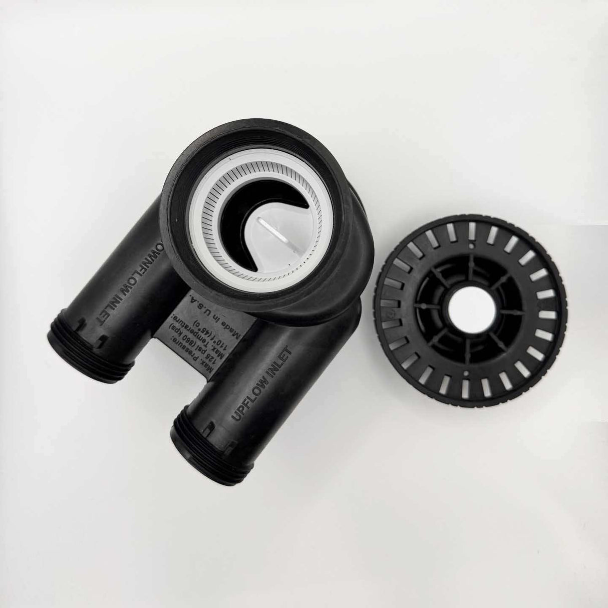 Clack 1190FP In/Out Head with refill port and screen for water filtration systems