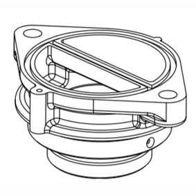 Fleck 18024 Tank adapter 3150 Top Mounted | GAPS Water Treatment