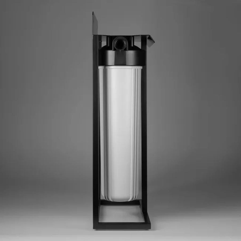 Ecosoft Aquapoint XL Duo whole house water filter with dual filtration system and heavy-duty steel rack