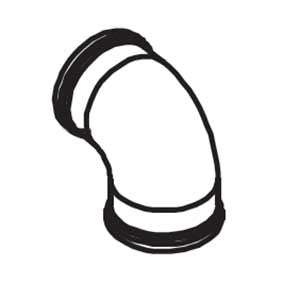 Fleck 23748 Elbow Female 1"x 1" Meter 2750 | GAPS Water Treatment