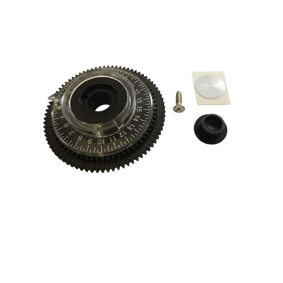 Fleck 29241 Program Wheel Assembly with labels for Fleck 9000, 9100, and 9500 water softening systems designed for precision and durability