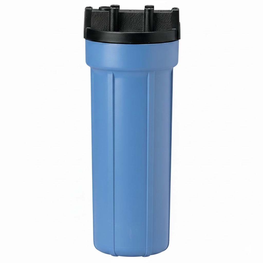 Pentair Pentek 2G Slimline 10-inch water filter housing with 1/2 inch BSP ports and durable polypropylene construction