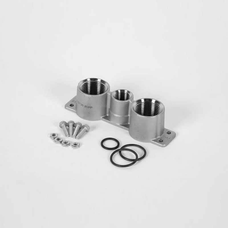 Autotrol 3023747 Piping boss “1 BSPT stainless steel - ½" BSPT drain