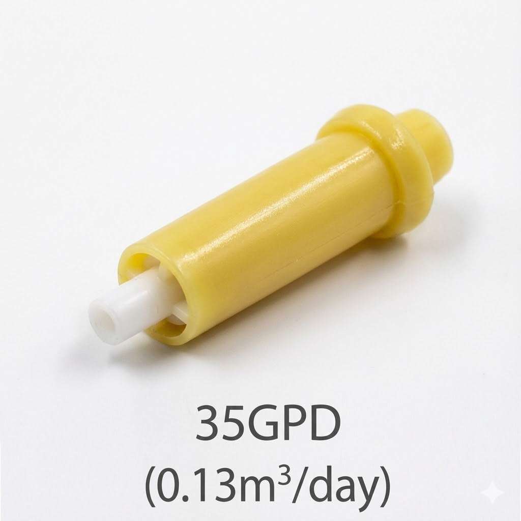 FLOWRESTRICTOR-35GPD : AXEON Capillary Flow Restrictor 35GPD Yellow 200989