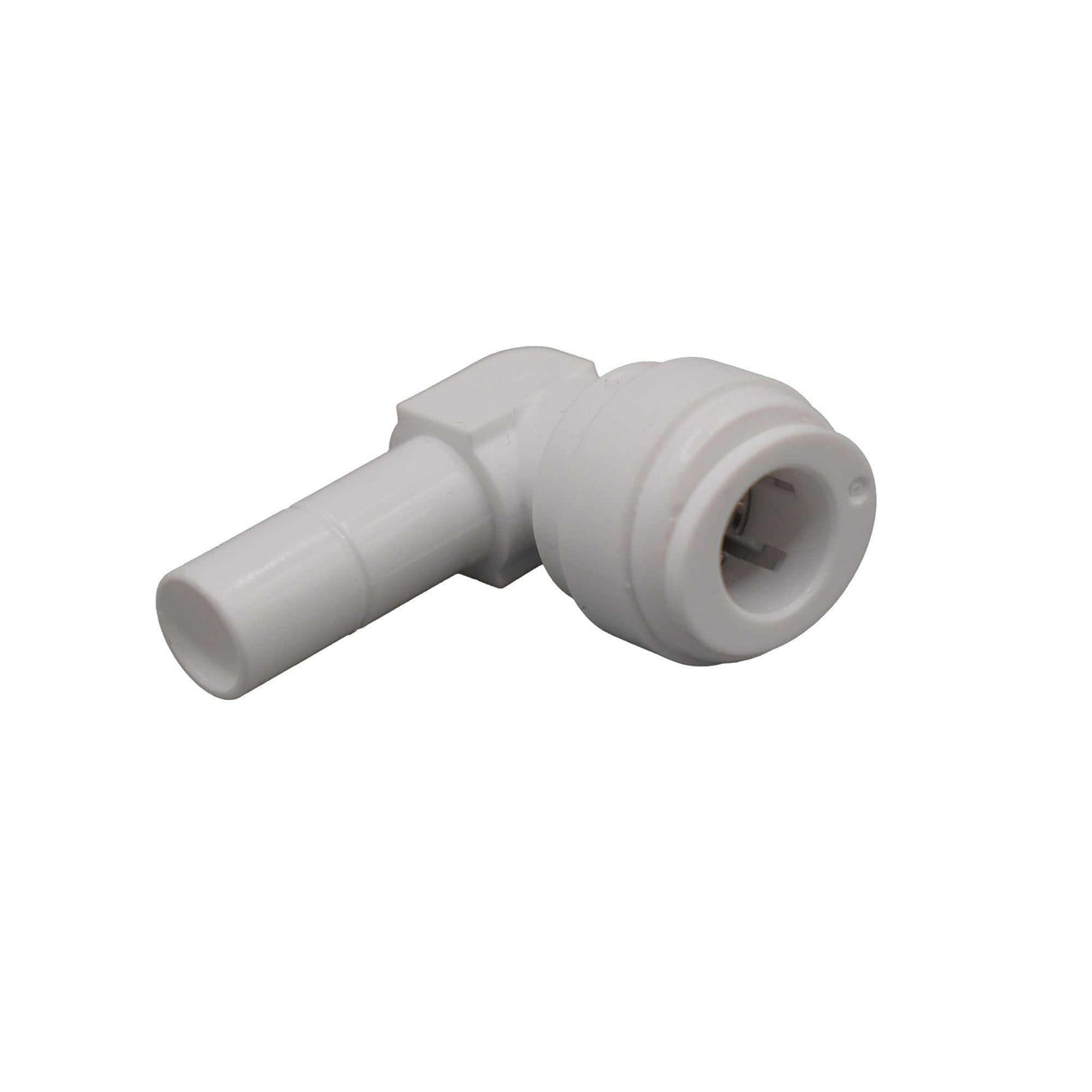 SC-E-S3P3 SPECTRUM Connector 3/8 inch Stem Elbow with 3/8 inch Push Fit for secure water system connections