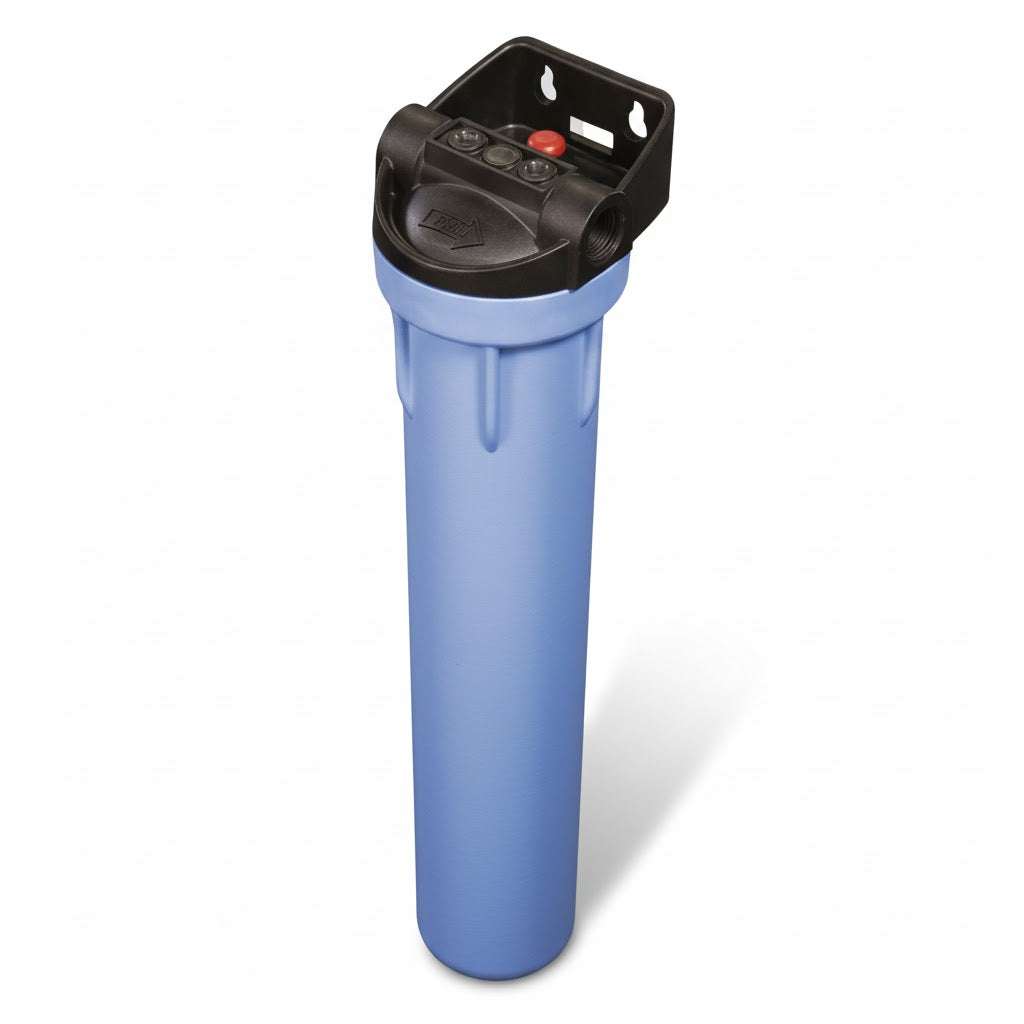 Pentair Pentek 3G 20-inch blue polypropylene water filter housing with 3/4-inch BSP connections