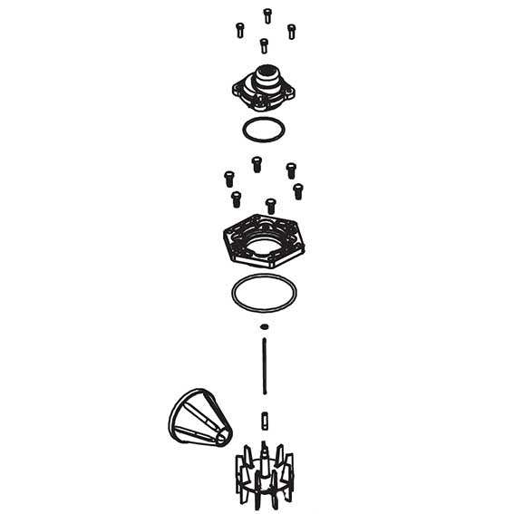 Fleck 62078-02 Service Kit 3" SS Meter 3900 Ext Range | GAPS Water Treatment