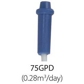 FLOWRESTRICTOR-75GPD : AXEON Capillary Flow Restrictor 75GPD Blue 200991 | GAPS Water Treatment