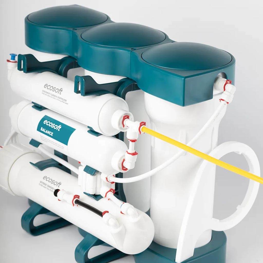 Ecosoft PURE Balance RO System compact reverse osmosis water purifier under sink with AquaGreen technology