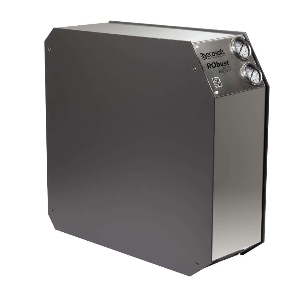 Ecosoft RObust 4000 compact stainless steel direct flow RO water filtration system for restaurants up to 180 LPH