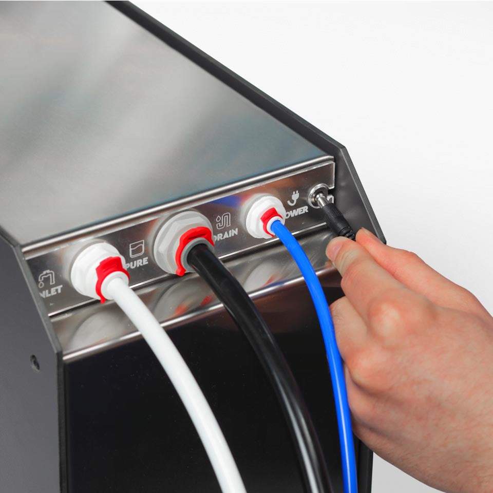 Ecosoft RObust 4000 compact stainless steel direct flow RO system for restaurant water filtration up to 180 LPH