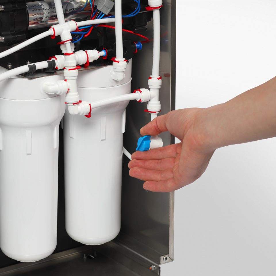 Ecosoft RObust 4000 compact stainless steel direct flow RO system for restaurants up to 180 LPH