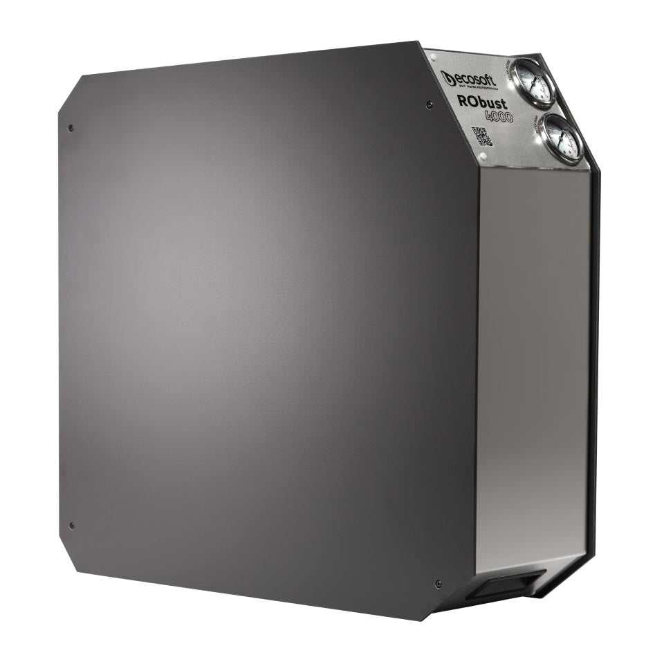 Ecosoft RObust 4000 compact stainless steel direct flow RO system for high-performance water filtration up to 180 LPH