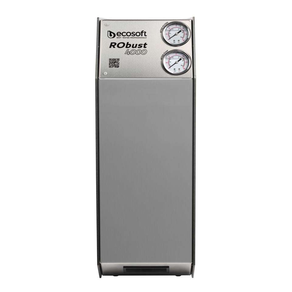 Ecosoft RObust 4000 Direct Flow RO System stainless steel compact restaurant water filter up to 180 LPH