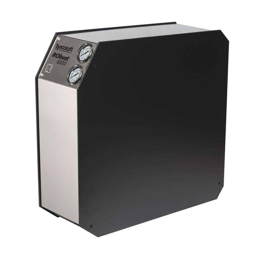 Ecosoft RObust 4000 compact stainless steel direct flow RO water filtration system for restaurants up to 180 LPH