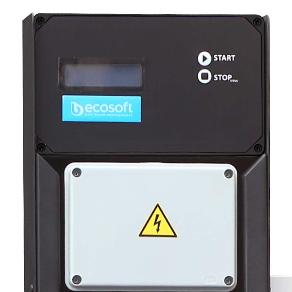 Ecosoft MO10000 4 inch RO System industrial water purifier with stainless steel frame and advanced OC5000 controller