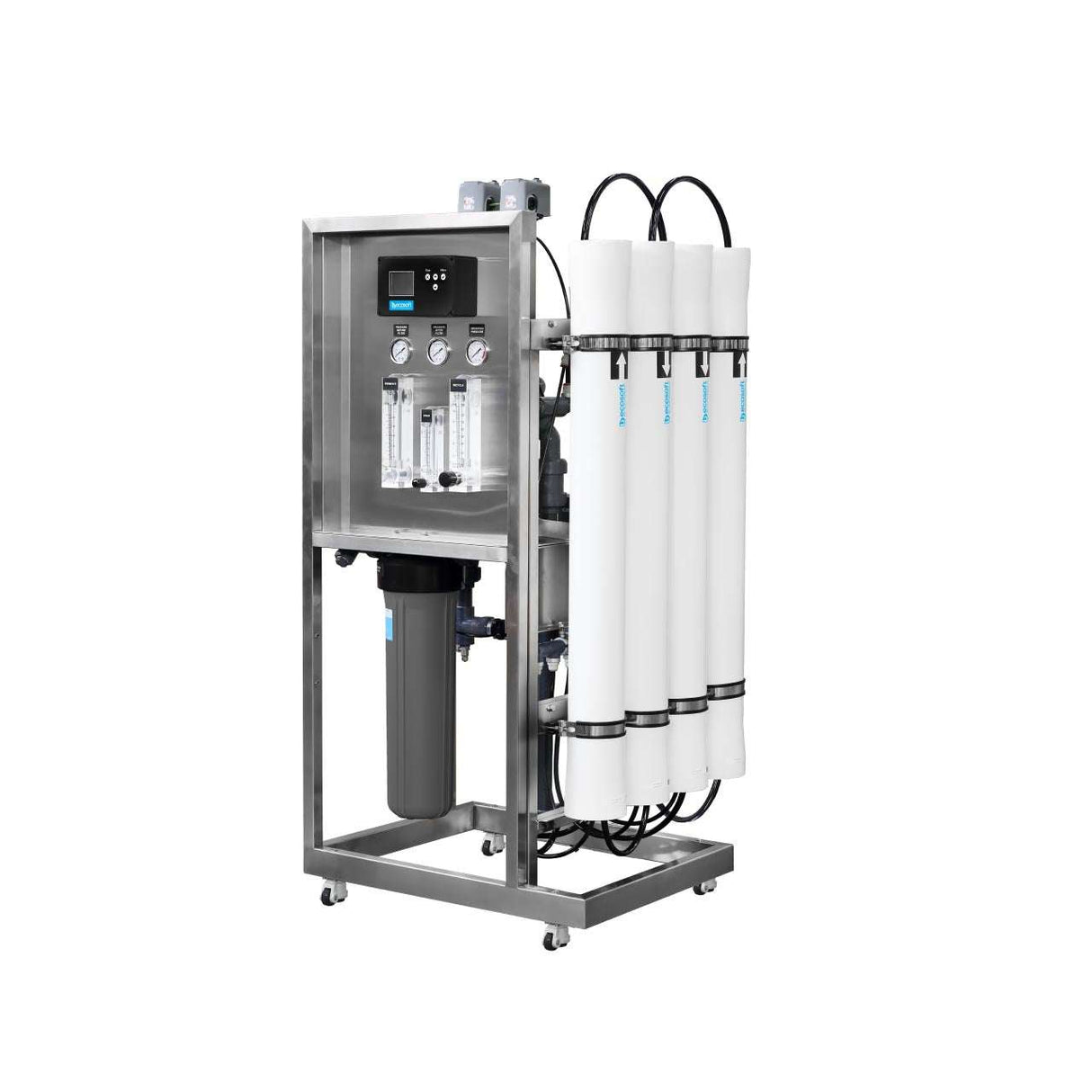 Ecosoft MO24000 INOX IoT 4 inch stainless steel reverse osmosis system with Econnect and 1000 LPH capacity