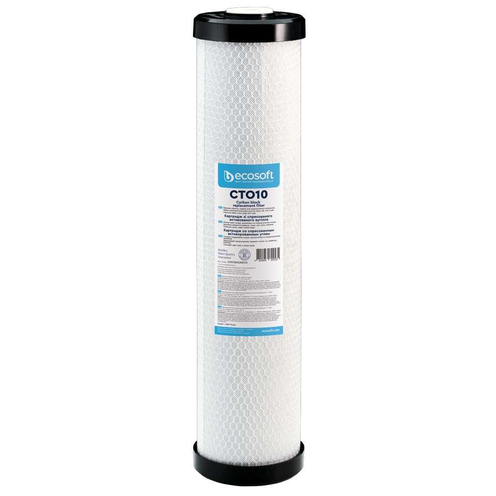 Ecosoft coconut shell carbon block filter cartridge for water purification