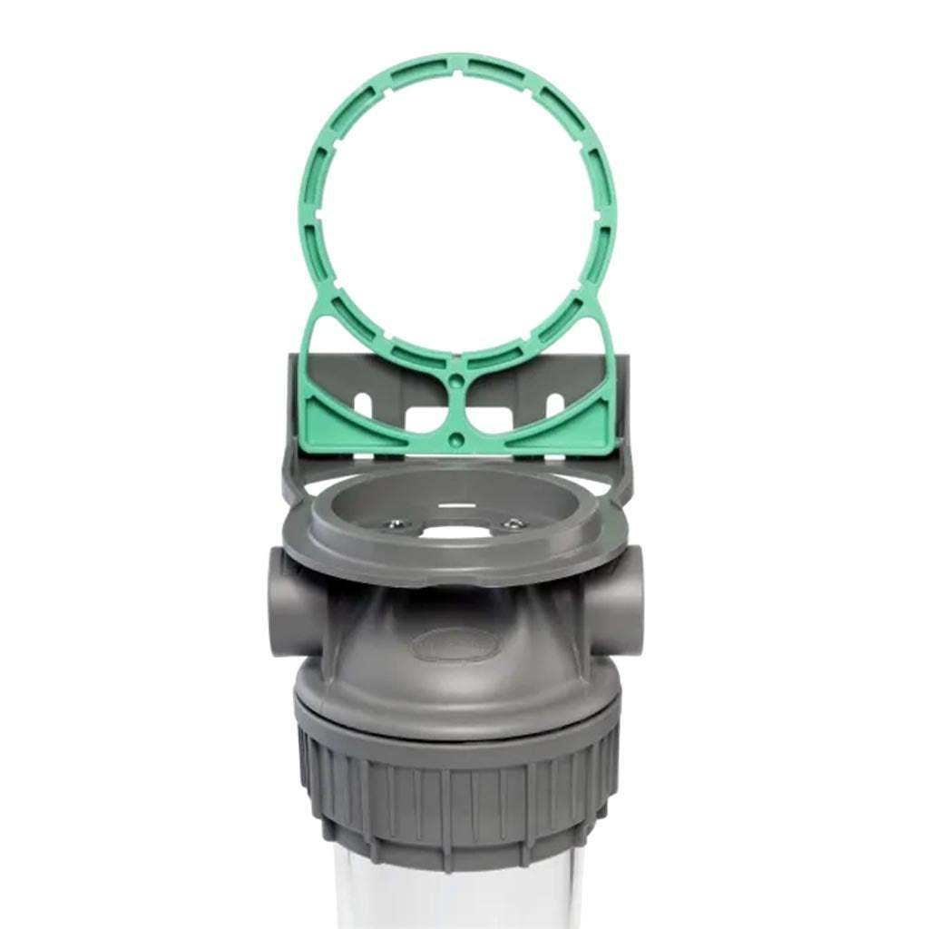 Ecosoft 3P Grey Mono 10" water filter with venturi valve and drain in grey housing