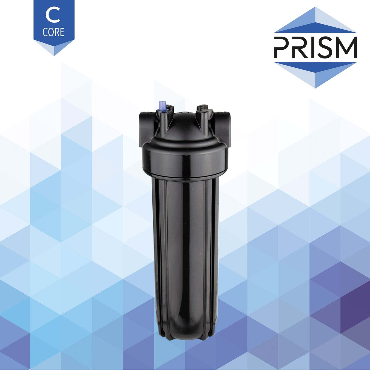PRISM Filter Housing 10 inch durable water filtration unit with flexible ports and compact design