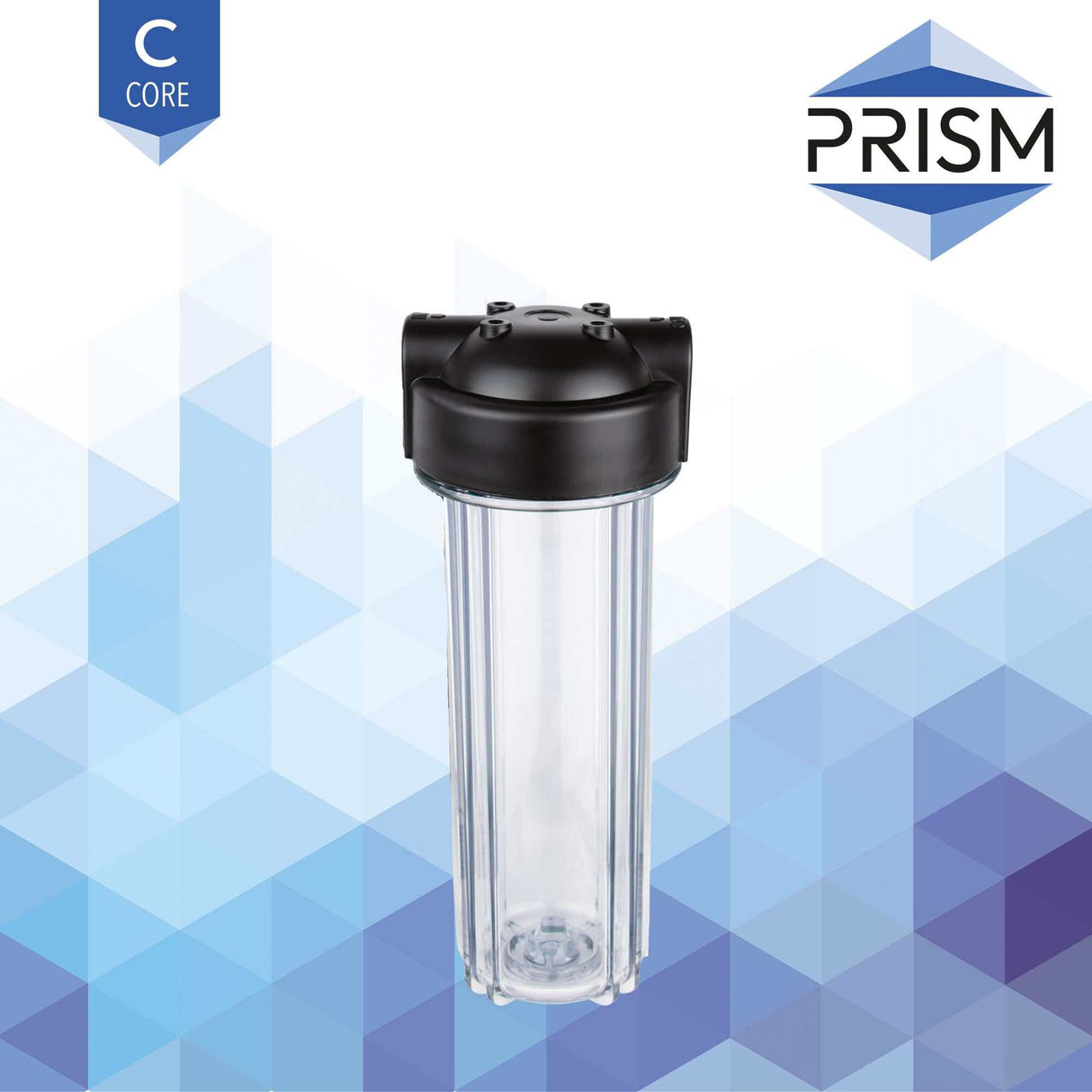 PRISM Filter Housing 10 inch durable water filtration housing with flexible port options and compact design