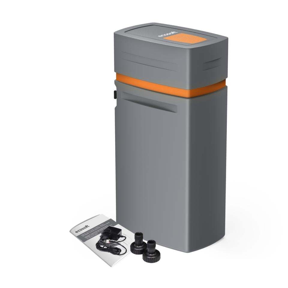 Ecosoft Anthracite Gold 370 high-capacity well water softener system with smart control and durable design