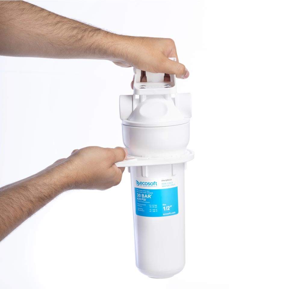 Ecosoft 10" High Pressure Sediment Filter and Housing 1/2" or 3/4"