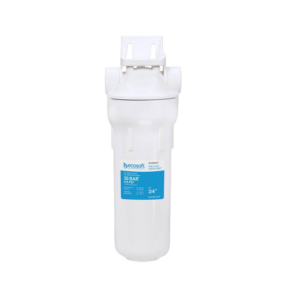 Ecosoft 10" High Pressure Sediment Filter and Housing 1/2" or 3/4"