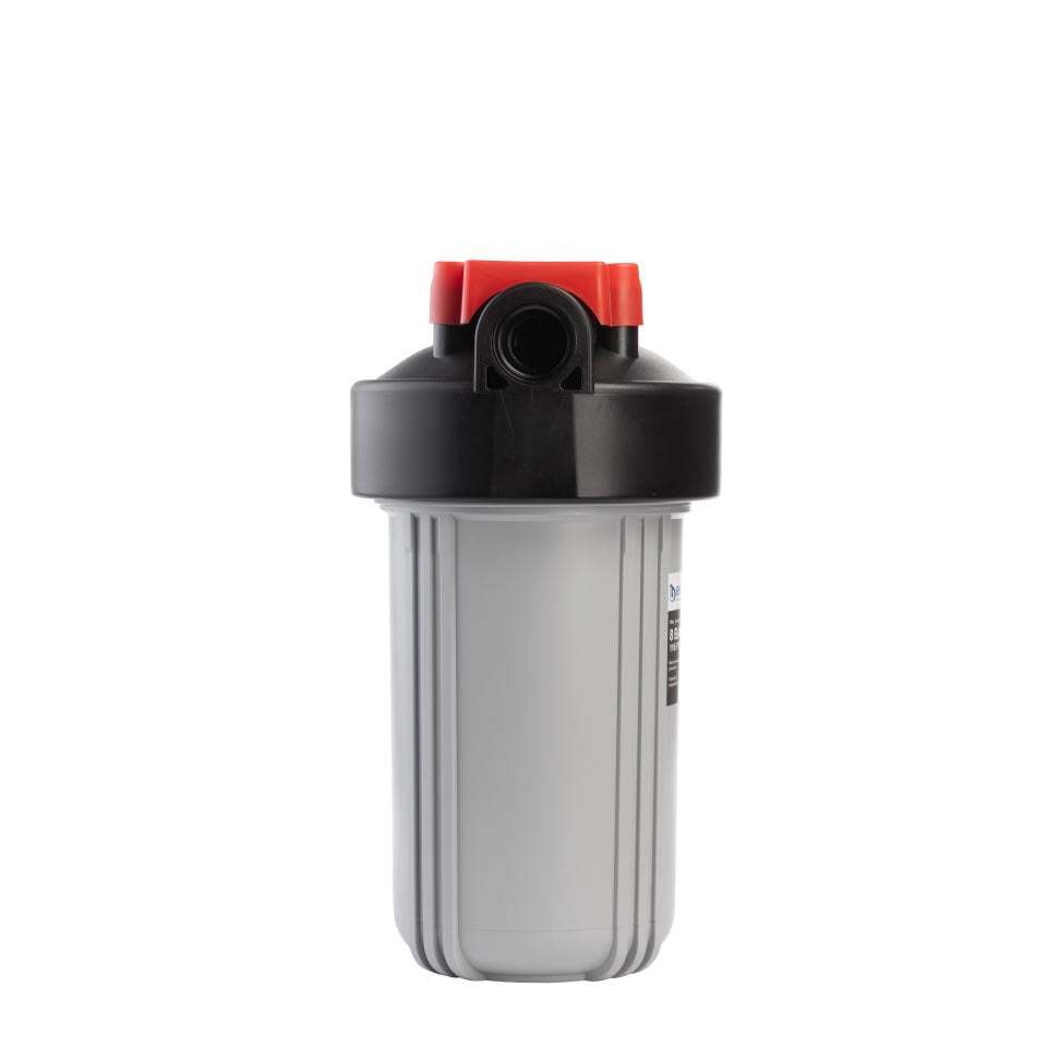 Ecosoft Big Blue 4.5"x10" in-line water filter installed for home water purification system