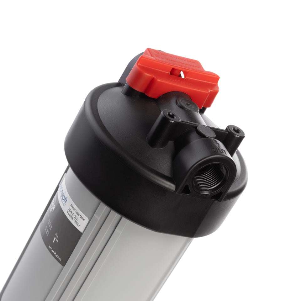 Ecosoft Big Blue 4.5x10 in-line water filter for home water purification and plumbing protection