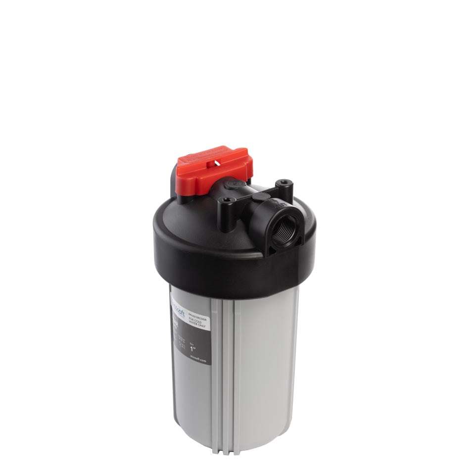 Ecosoft Big Blue 4.5"x10" in-line water filter for home water purification and plumbing protection