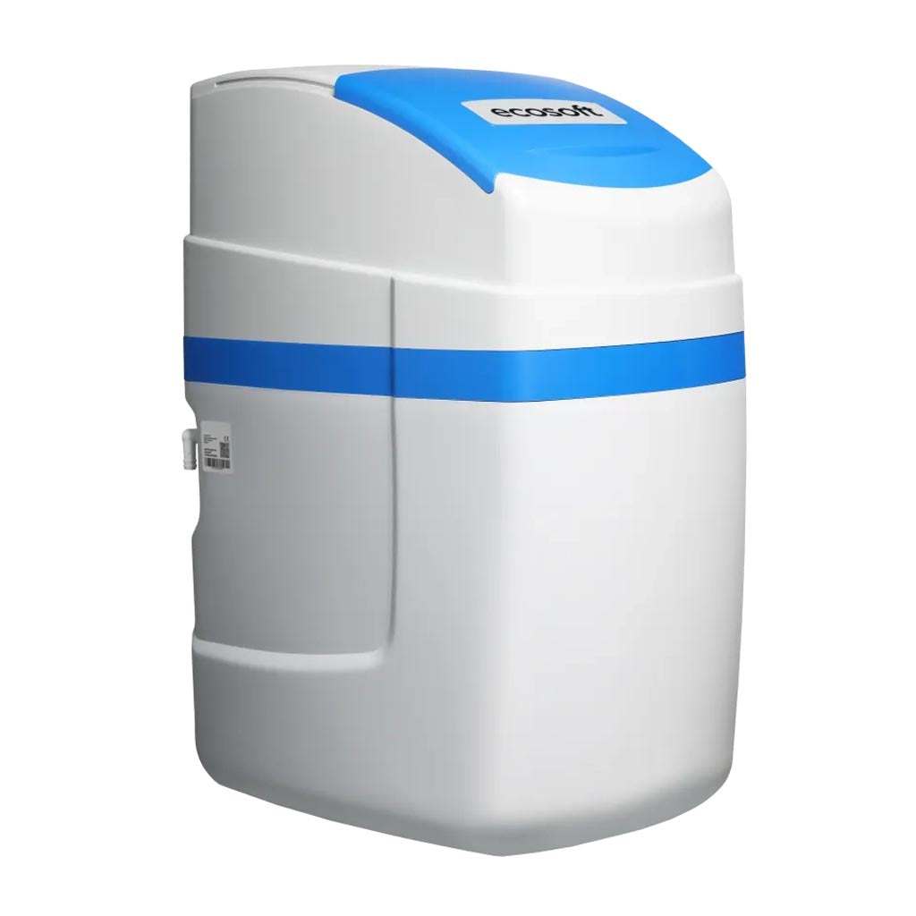 Ecosoft Arctic Blue 150 water softener unit with compact design and user-friendly valve panel