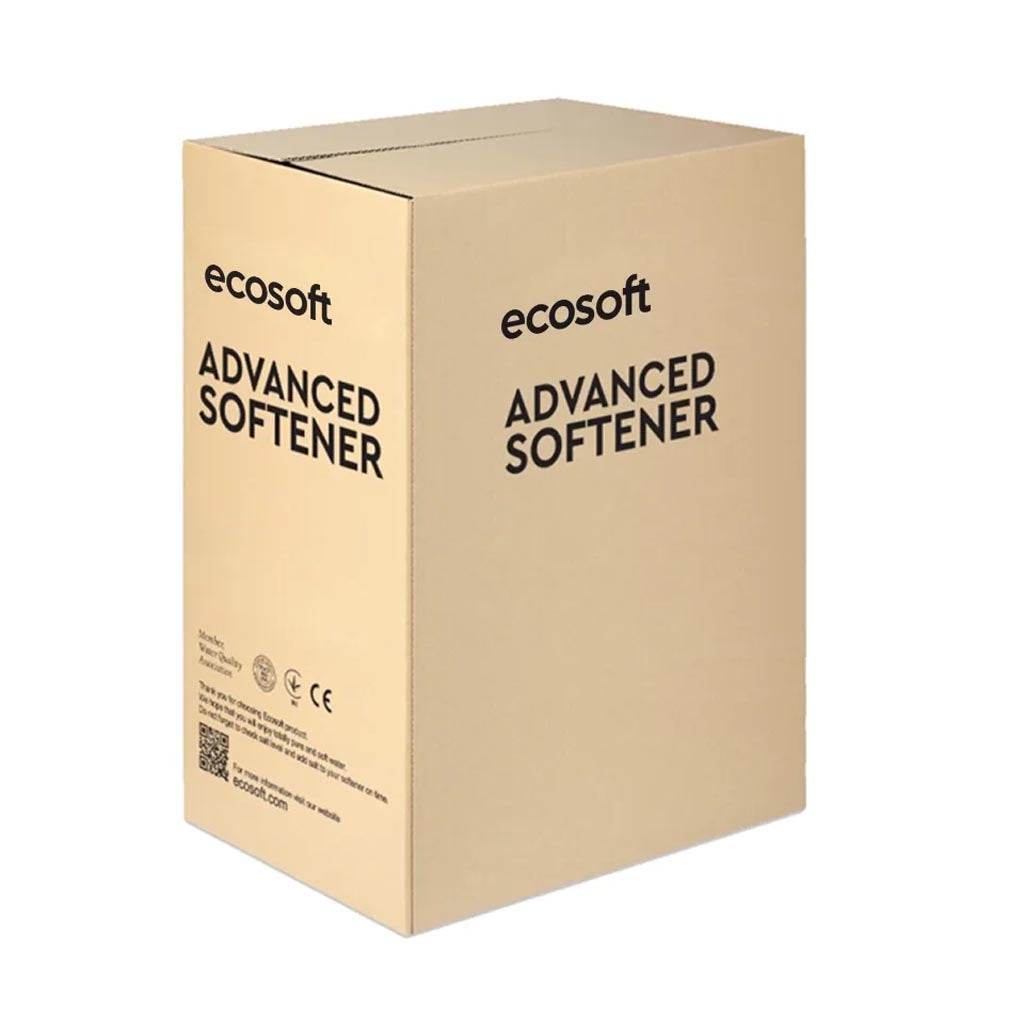 Ecosoft Arctic Blue 150 water softener unit with compact design and user-friendly control valve