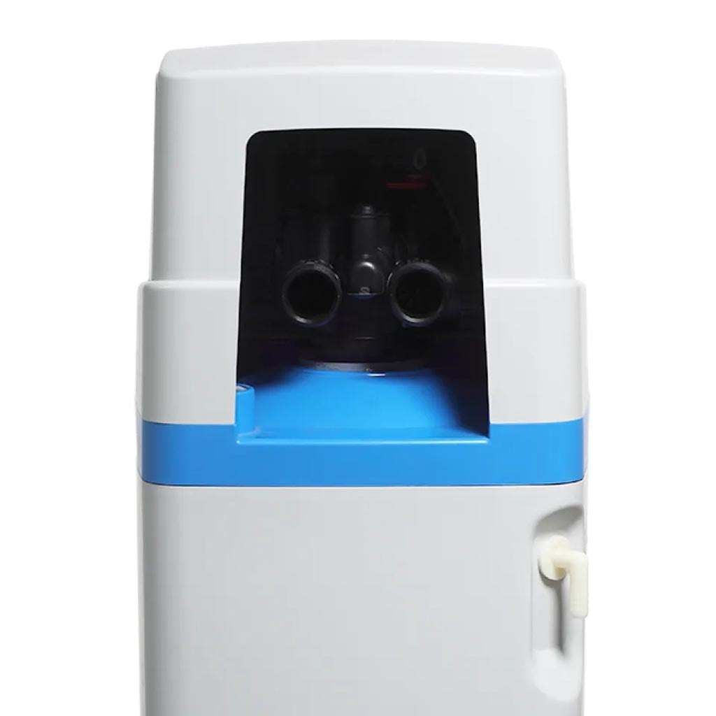 Ecosoft Arctic Blue 150 compact water softener with CE valve and high flow rate designed for home use