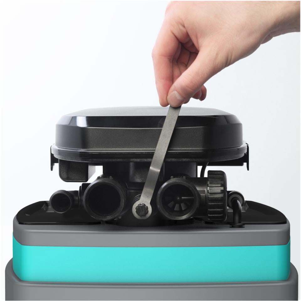 Ecosoft Anthracite Azure 370 water softener 37 litre unit with Clack DV valve and high flow rate design