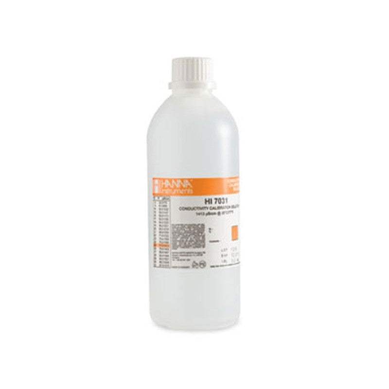 HI-7031L 1413uS conductivity calibration solution in 500mL bottle for precise meter calibration