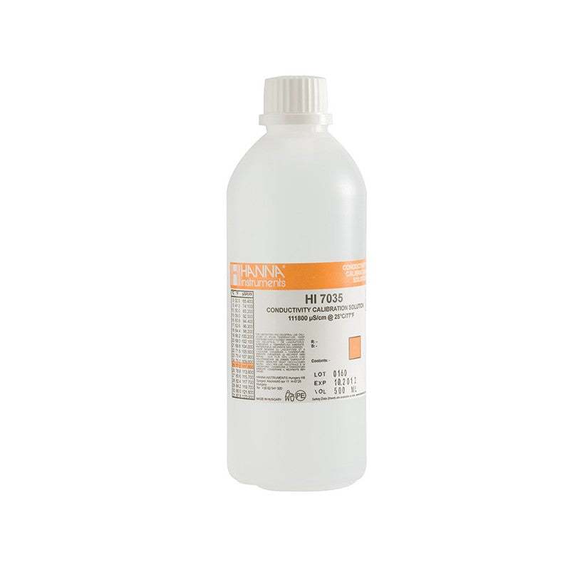 HI-7035L 111 800 uS/cm Conductivity Solution, 500 mL bottle | GAPS