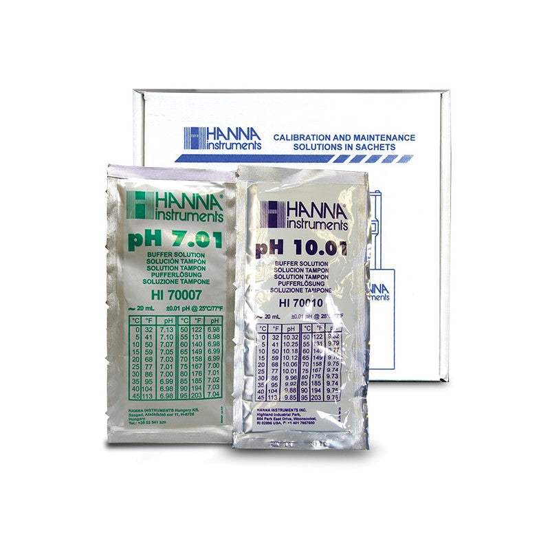 HI-770710P Combination Buffer Kit 10.01 & 7.01 pH 5 x 5 20ml Sachets