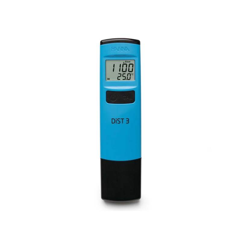 HI-98303 Pocket Conductivity Tester measuring water conductivity up to 2000 µS/cm with LCD display and graphite sensor
