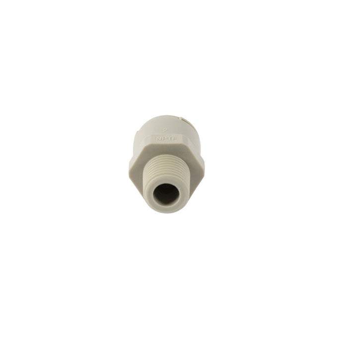 Male Connector 3/8" Pushfit to 1/4" Thread