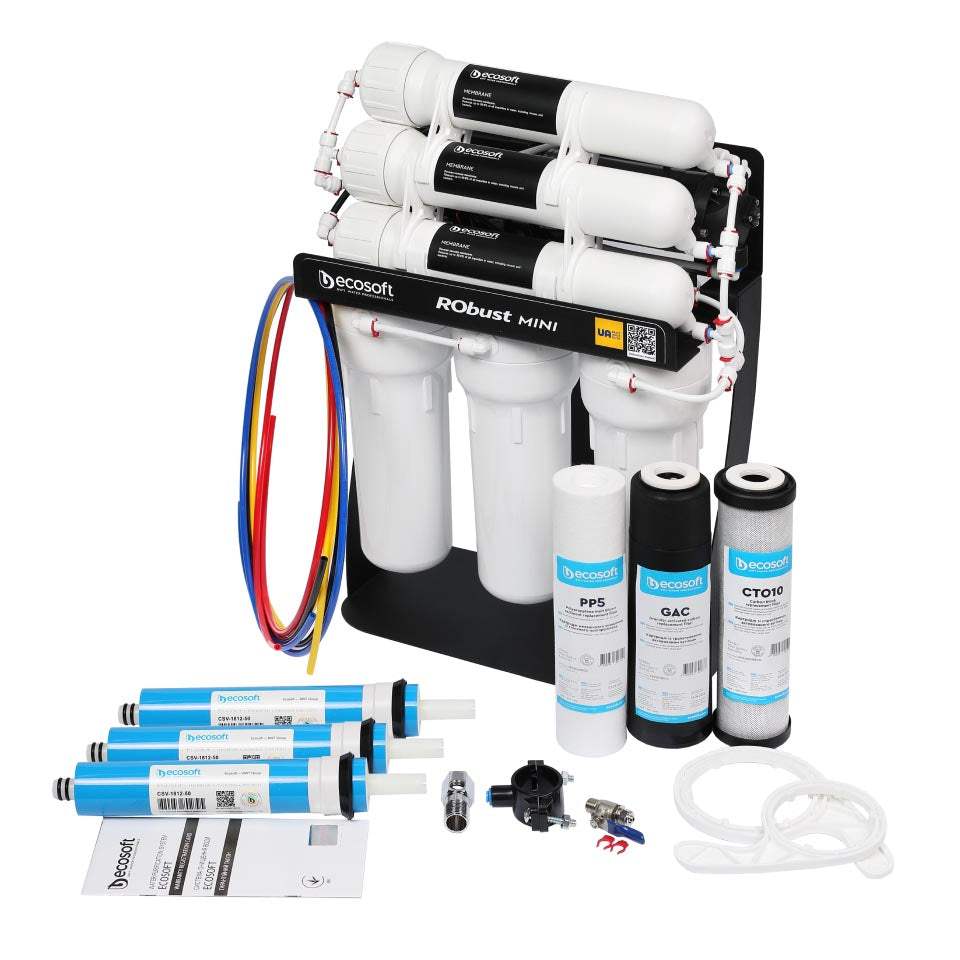 Ecosoft RObust Mini reverse osmosis filter 60 LPH | GAPS Water