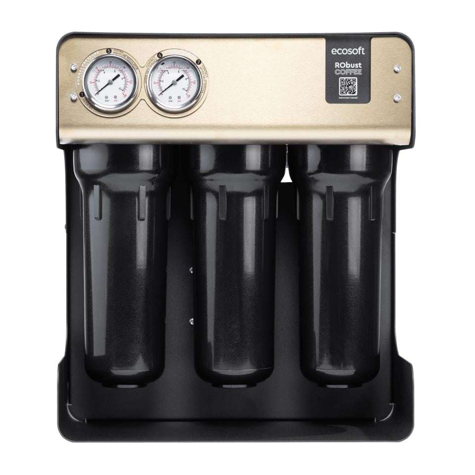 Ecosoft RObust COFFEE reverse osmosis water filter designed for cafes and coffee shops with 75 LPH flow rate