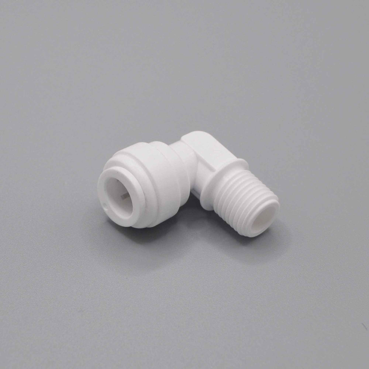 SC-E-T4P4 : SPECTRUM Connector Elbow 1/4" Thread, 1/4" Push Fit | GAPS